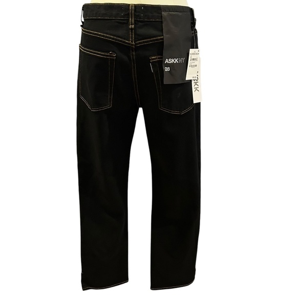 ASKK NY Black Denim Jeans Size 28 - Picture 12 of 13